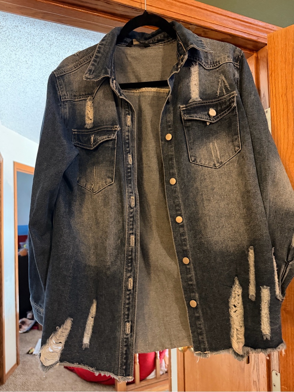 Women’s Distressed Denim Jacket